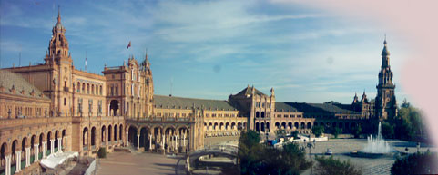 Imagenes de la plaza de España en Sevilla